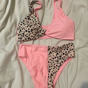 high waisted swim suit